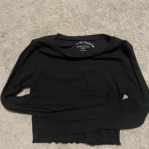 aeropostale black longsleeve cropped